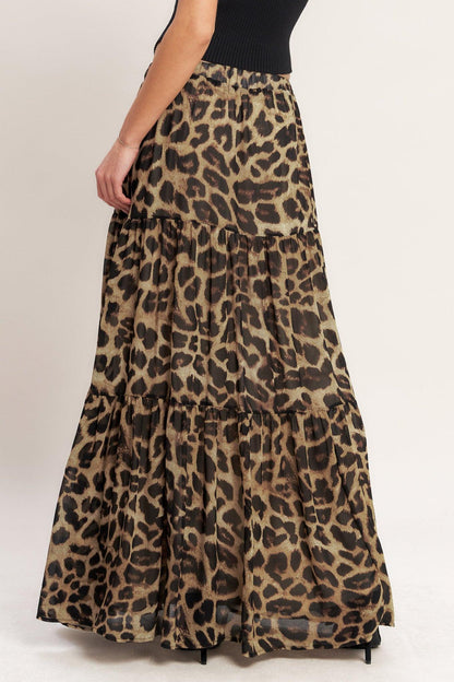 Seasonless Styling Woven Maxi Skirt