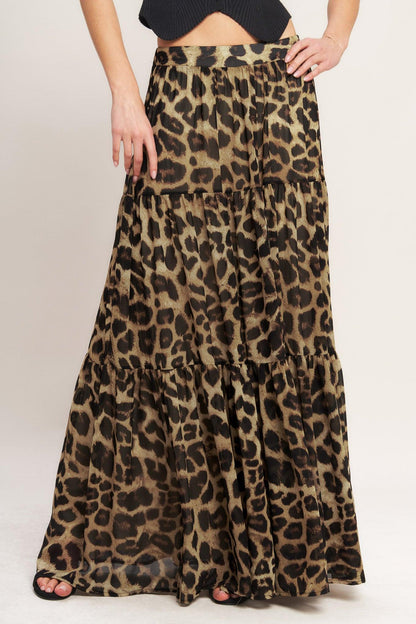 Seasonless Styling Woven Maxi Skirt