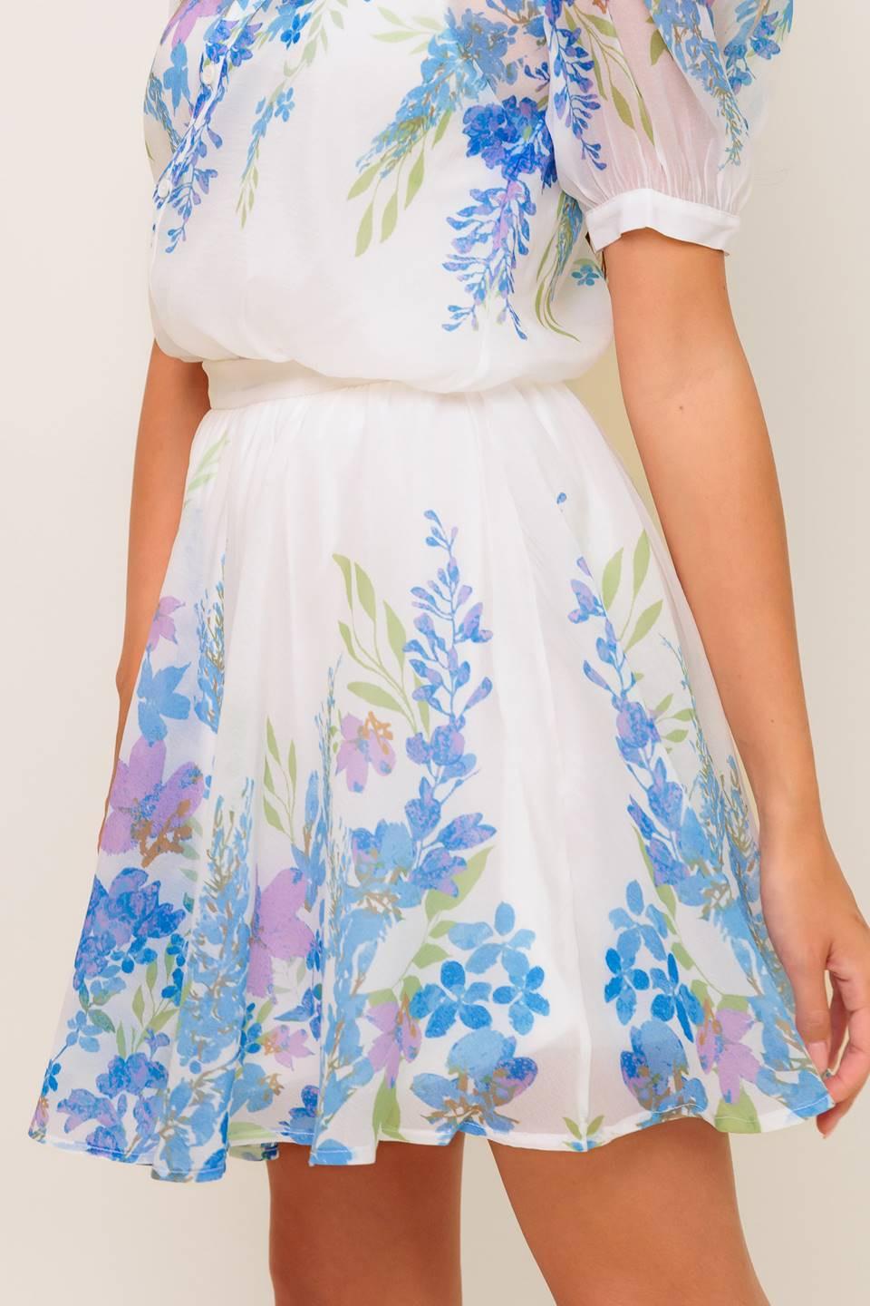 Sunset Sail Woven Mini Full Skirt