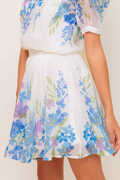Sunset Sail Woven Mini Full Skirt