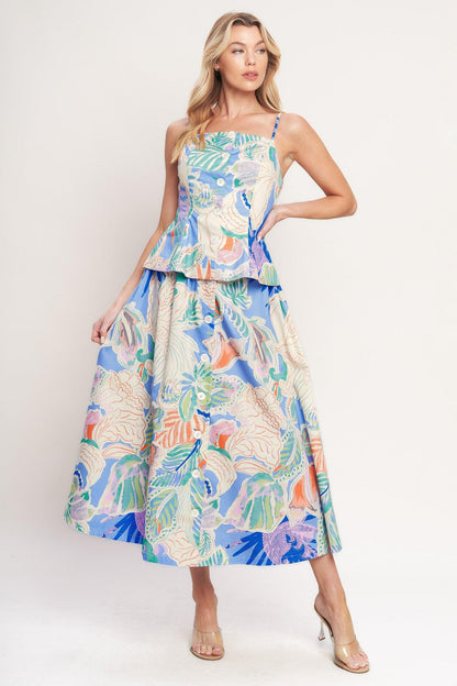 Made for Daydreams Woven Full Skirt