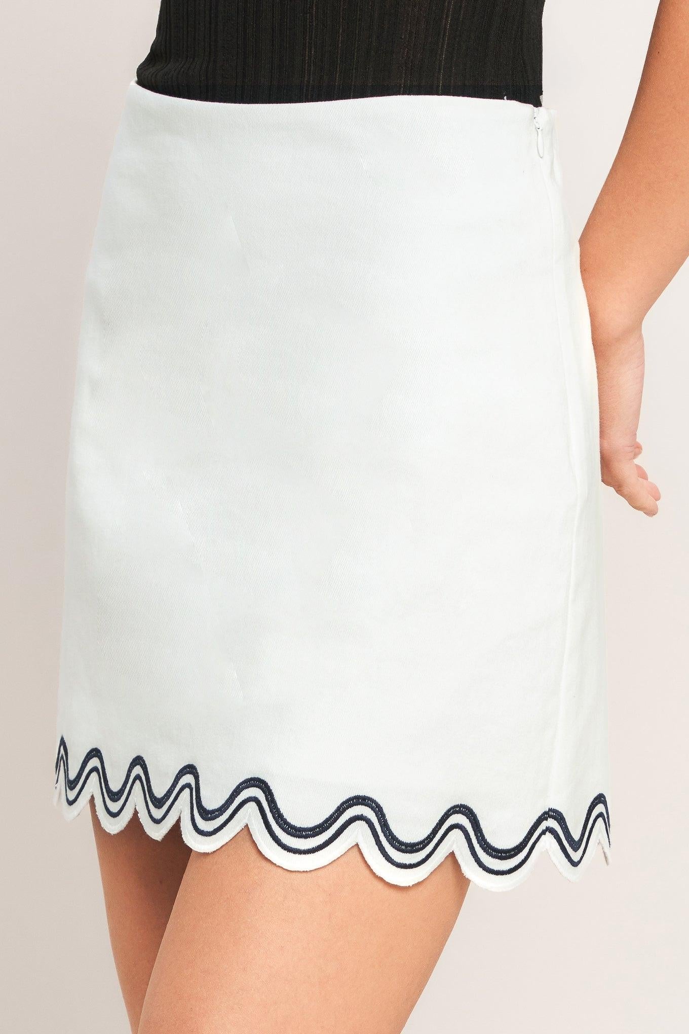 Urban Wave Woven Mini Skirt