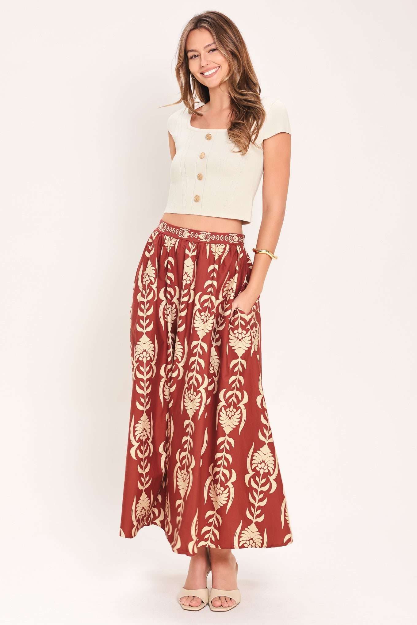 Waikiki Sunset Woven Ankle Shirt