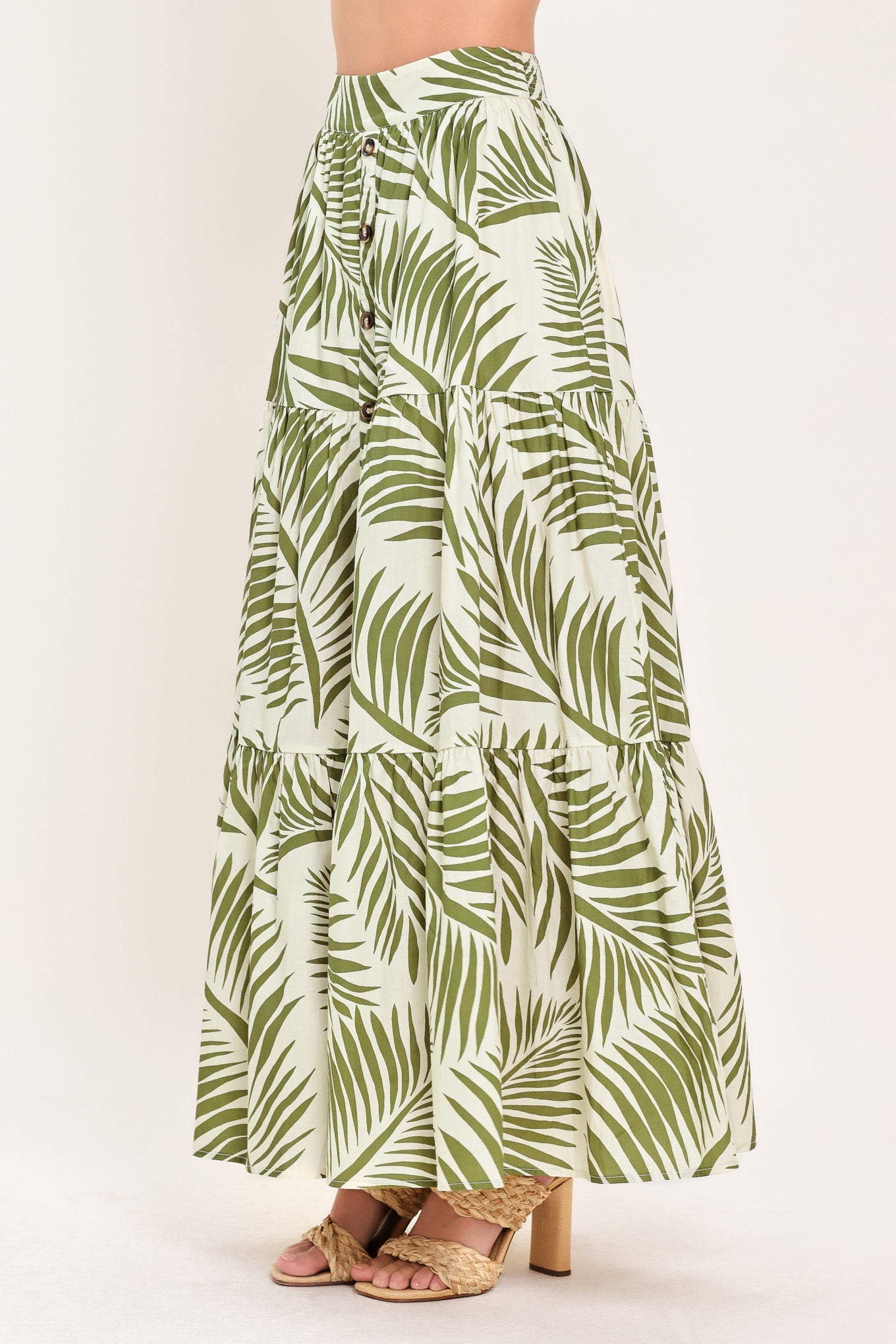 Coastal Canopy Woven Maxi Skirt
