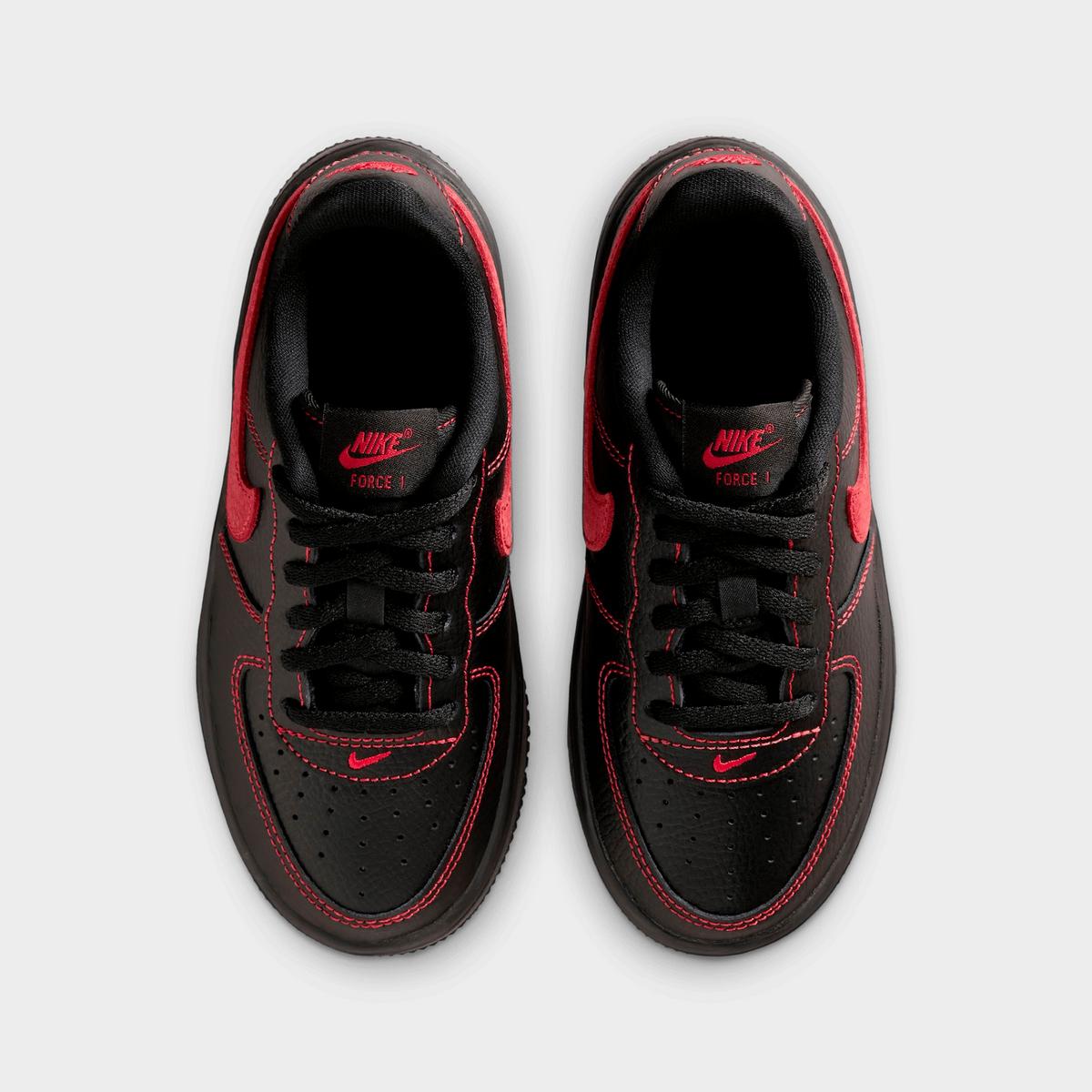 [im7997-001] Preschool Nike Air Force 1 Low Lv8 3 'bred (ps)'