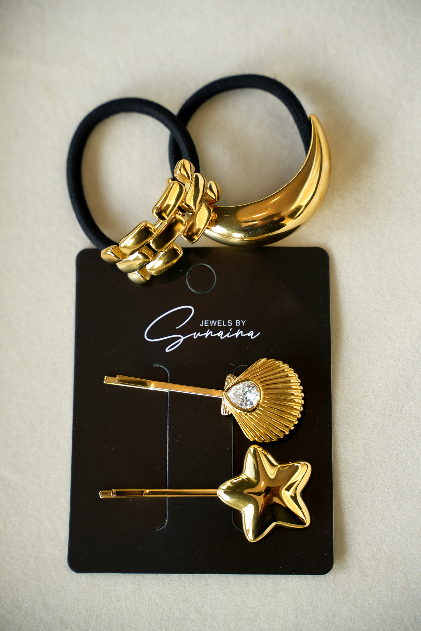 RIA Gold Hair Tie (Set of 2)