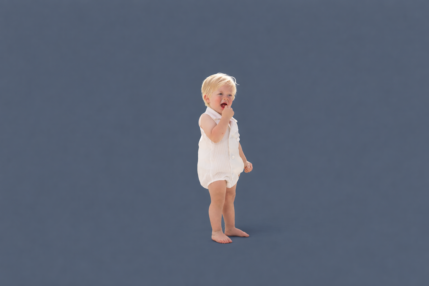 White on White Romper Unisex