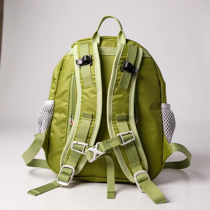 Kid’s (Ages 2 to 7) green Hiking Pack - Water Bladder Compatible Backpack for Young Hikers
