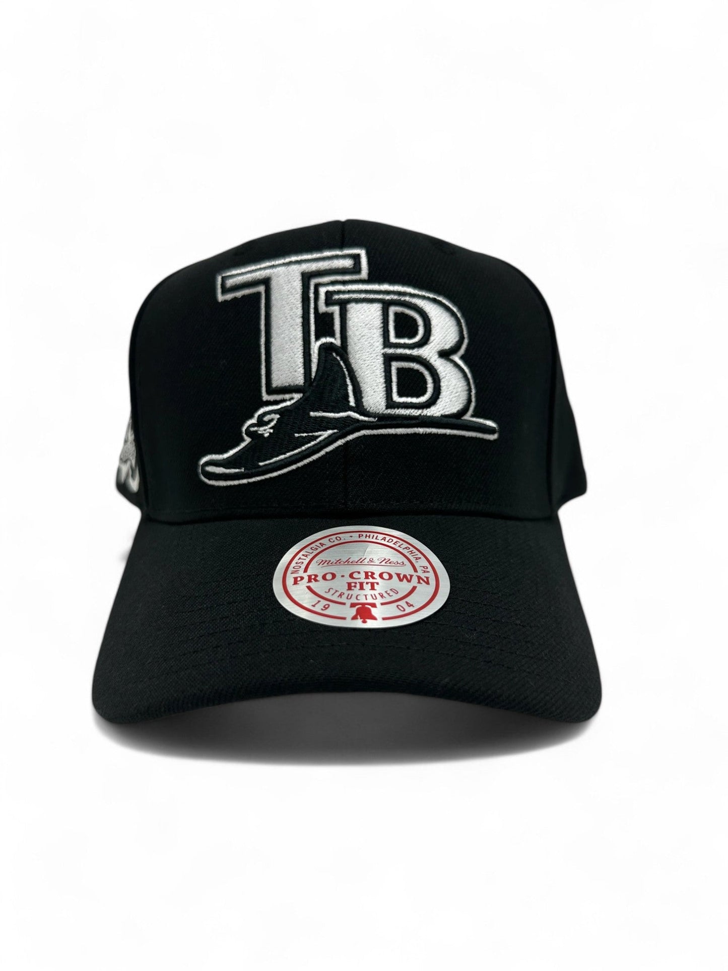Mitchell & Ness Men's MLB Panda Pro Snapback Coop Rays Black
