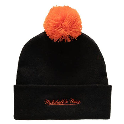 Mitchell & Ness Men's NHL Punch Out Pom Knit Ducks Knit Hat