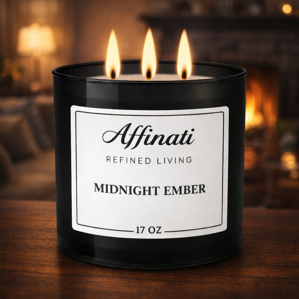 3-Wick Midnight Ember Candle