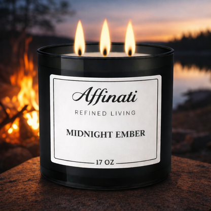 3-Wick Midnight Ember Candle