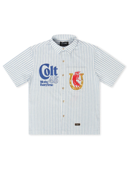 Preme Denim Colt Button Up - Blue/White
