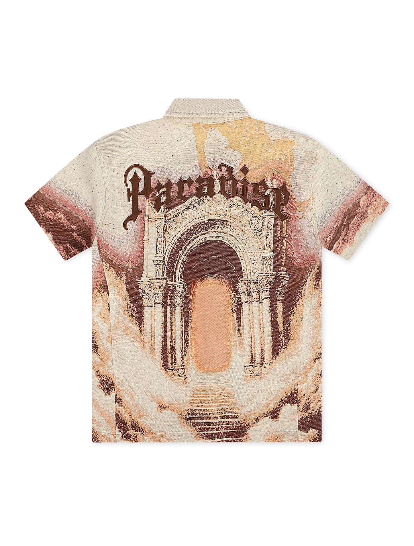Rebel Minds Paradise Tapestry Button-Up - Khaki
