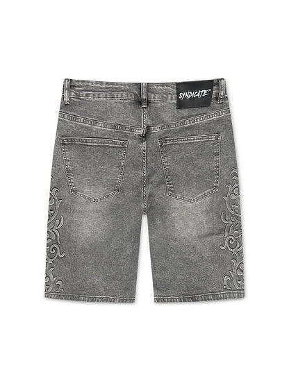 The Syndicate Legacy Shorts - Dark Grey Wash