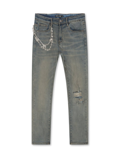 Melee V12 Jean - Blue Oil Wash