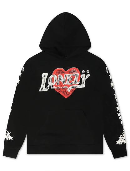 Lonely Hearts Love Me Forever Hoodie - Black