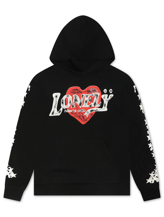 Lonely Hearts Love Me Forever Hoodie - Black