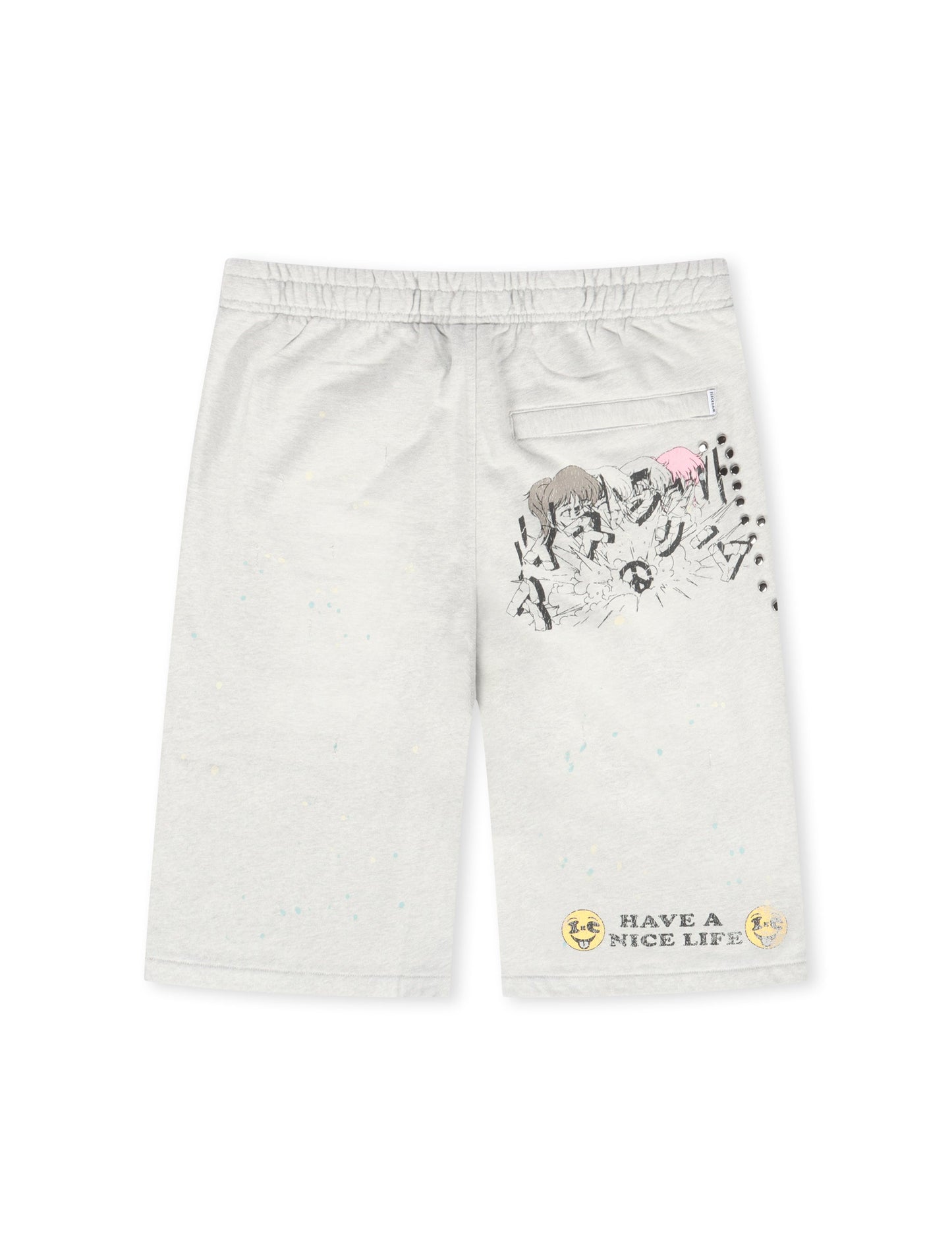 Icecream Milk Shake Terry Short - Heather Grey