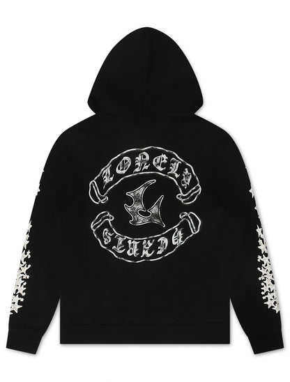 Lonely Hearts Love Me Forever Hoodie - Black