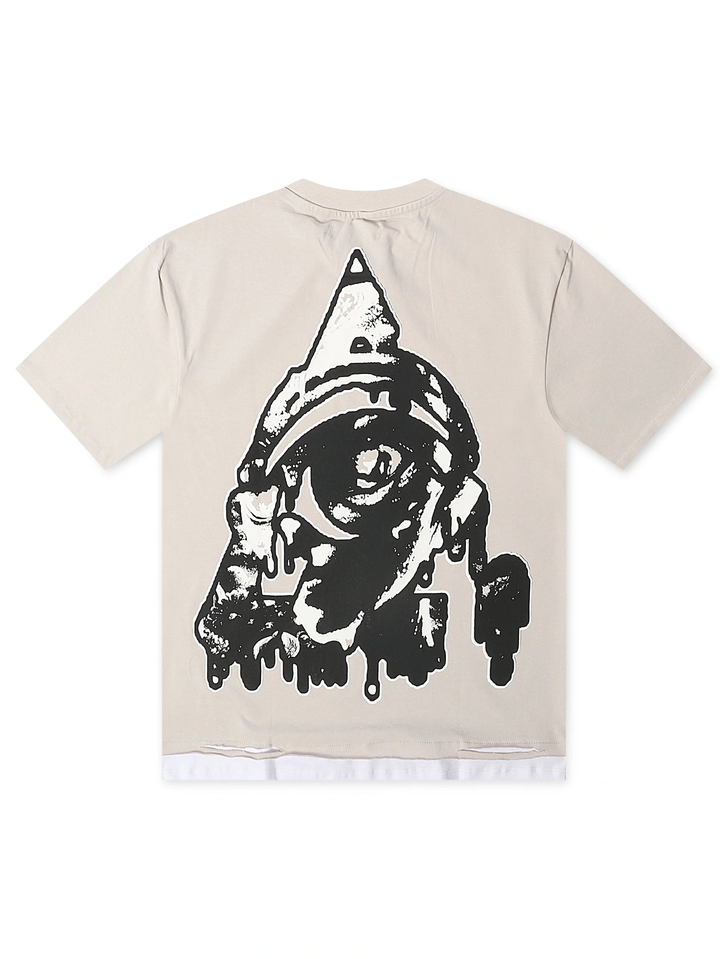 Starseed Big Head Alien Oversized Tee - Grey