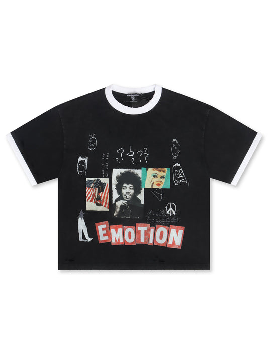 Mixed Emotion Black Static Tee - Black