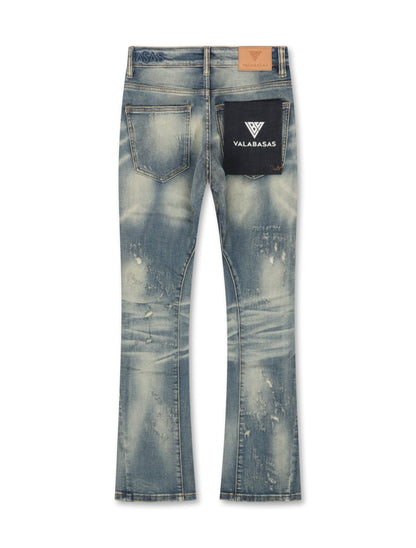 Valabasas Hibet Stacked Jeans - Vintage Blue