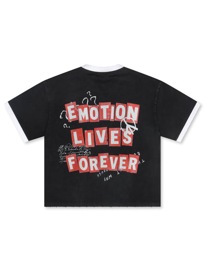 Mixed Emotion Black Static Tee - Black