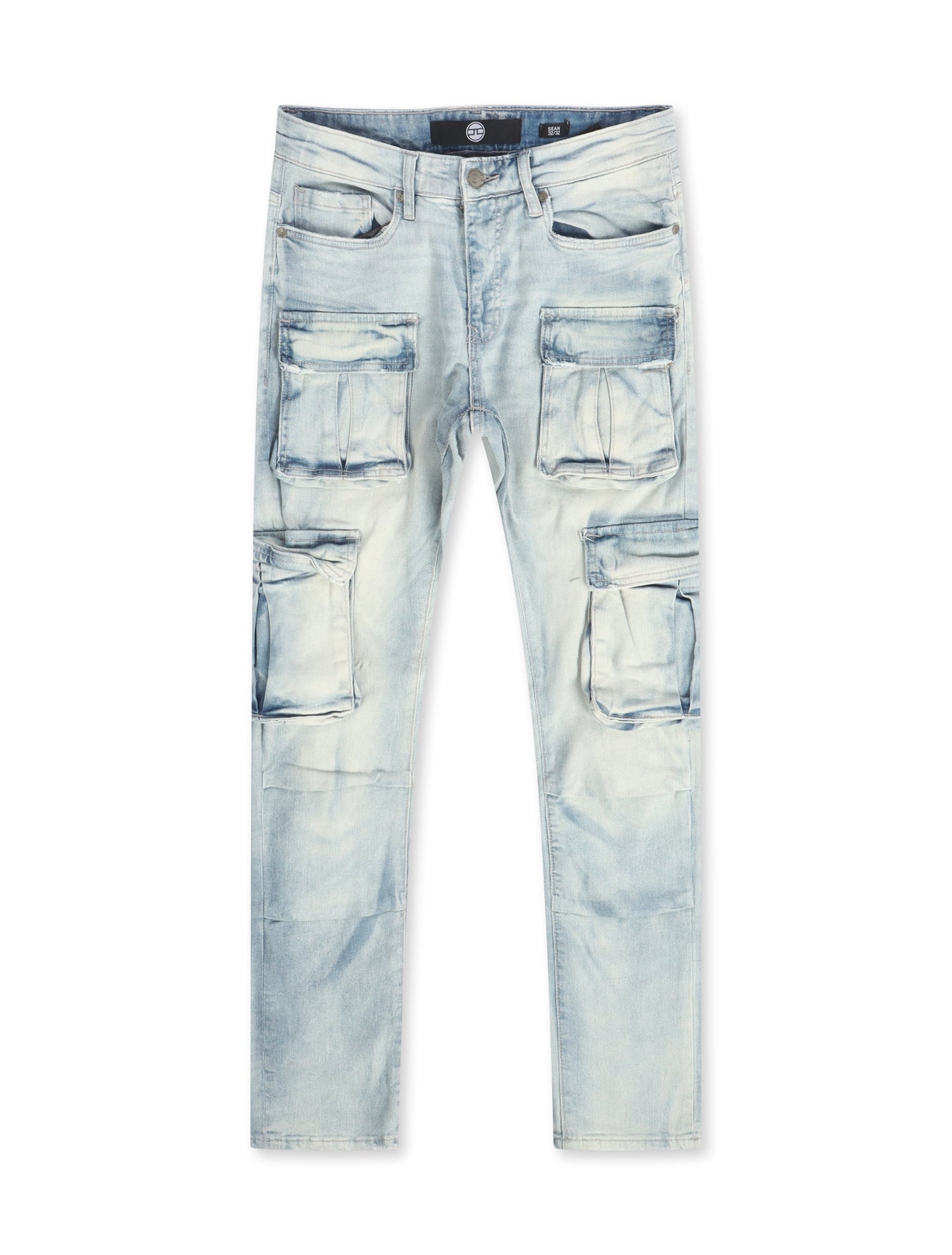 Jordan Craig Slim Cargo Jeans - Iced White