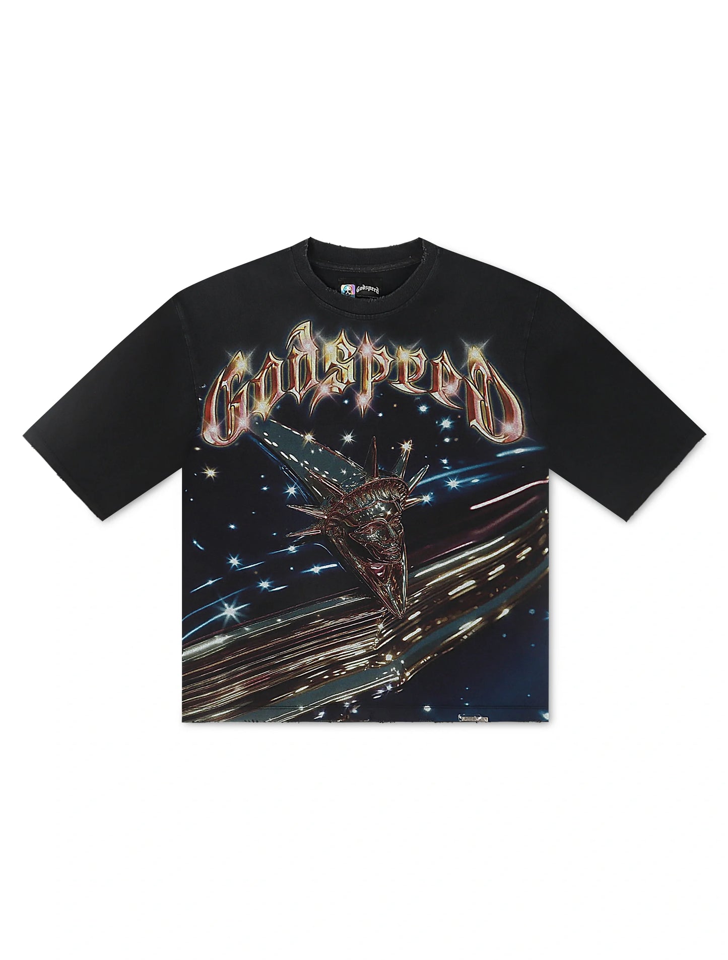 Godspeed Liberty Cruiser Boxy Tee - Black