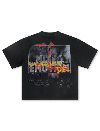 Mixed Emotion Tunes Tee - Black