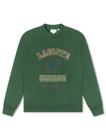 Lacoste Embroidered Fleece Sweatshirt - Green