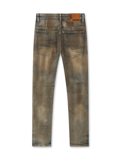 Makobi Distressed Slim Fit Jeans – Antique Wash
