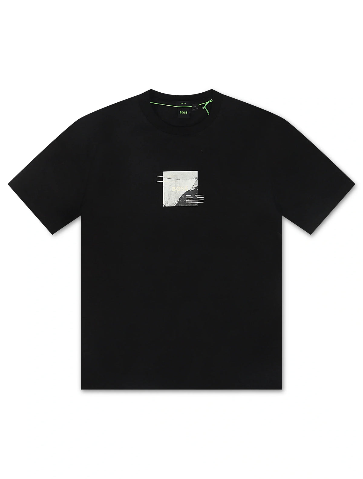 Boss Green Stripe Zone Tee - Black