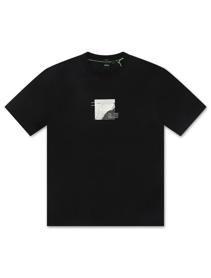Boss Green Stripe Zone Tee - Black