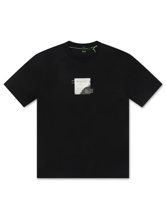 Boss Green Stripe Zone Tee - Black