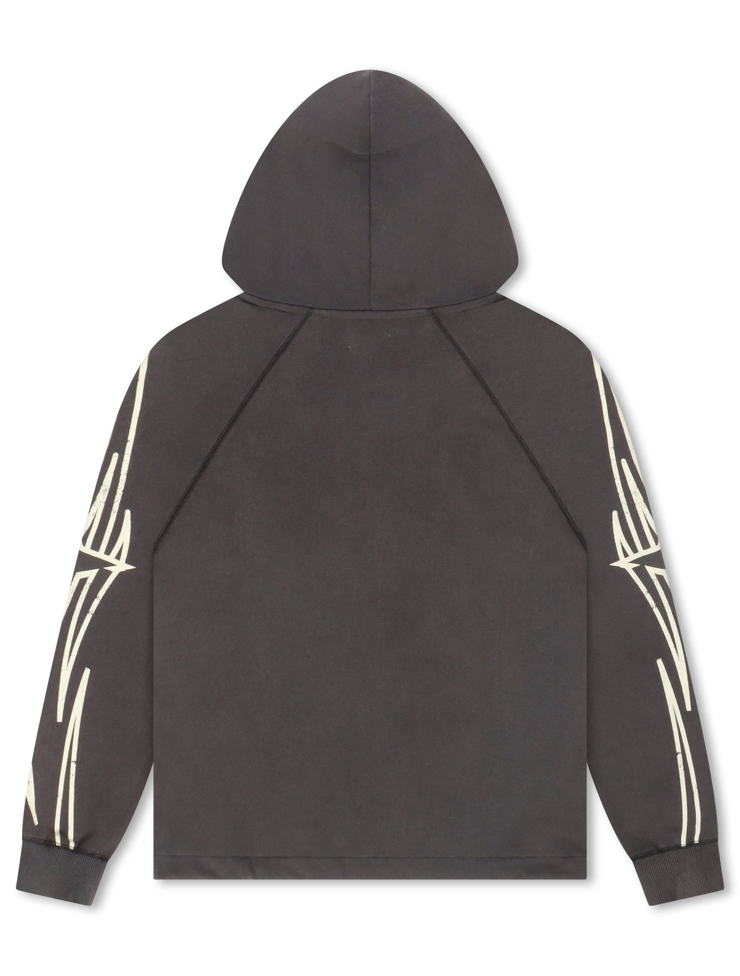 BLDG4 Streak Zip-up Hoodie - Charcoal Art
