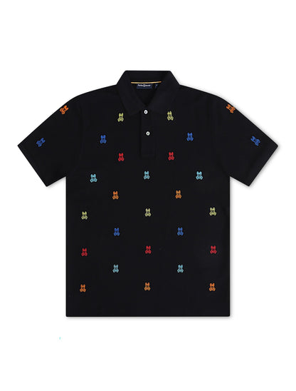 Psycho Bunny Bonham Pique Polo - Black