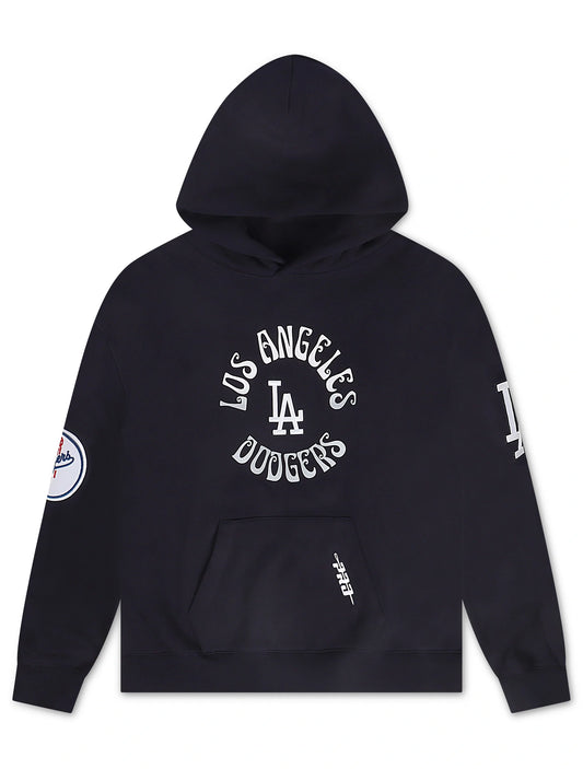 Pro Standard Los Angeles Dodgers Retro Stack Hoodie - Navy