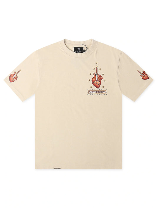 November Reine Saint Heartless Tee - Tan