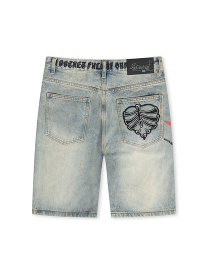 Sugarhill Sunshine Jorts - Blue Wash