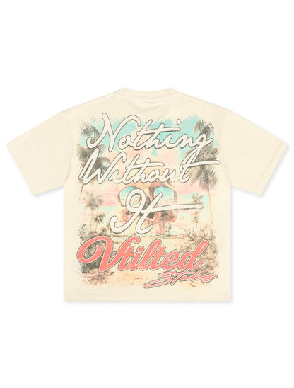 Vtilted Psalms Tee - Cream