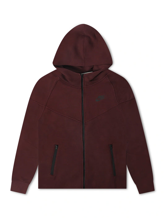 Nike Womens Sportswear Tech Fleece Windrunner  Hoodie- Burgundy Crush