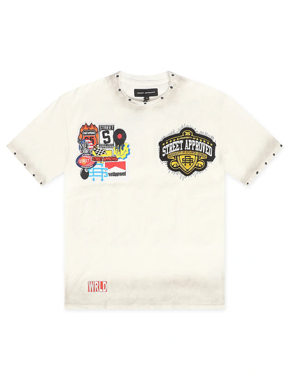 Street Approved Stay Solid Tee - White