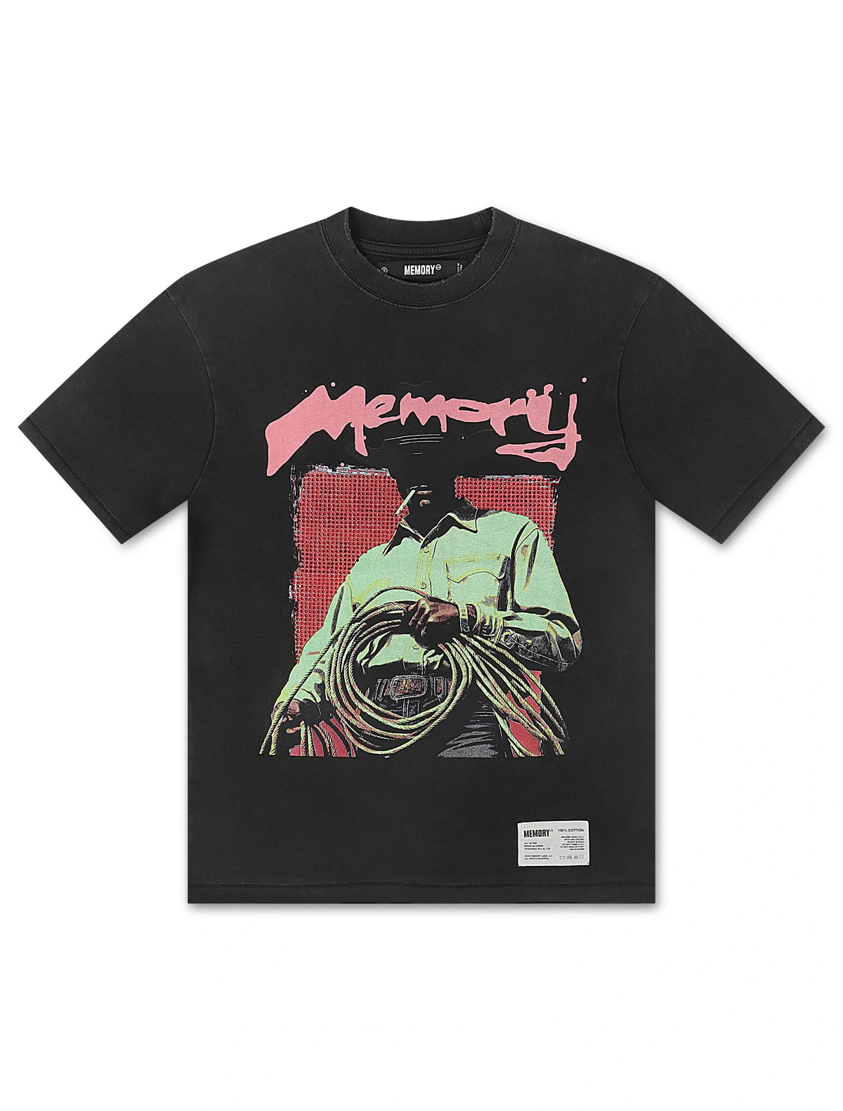 Memory Lane Untamed Tee - Vintage Black