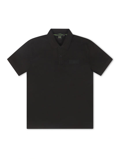 Boss Green Paddy Structure Polo - Black