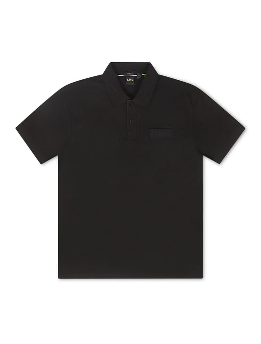 Boss Green Paddy Structure Polo - Black