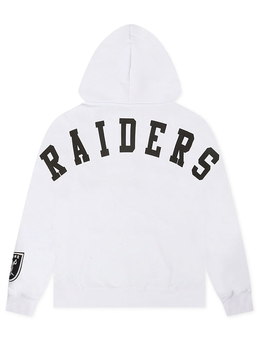 Pro Standard Las Vegas Raiders Wingspan Drop Shoulder Hoodie - White