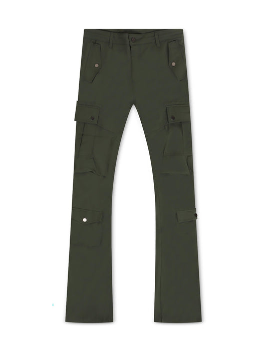 Jordan Craig Stacked Rodeo Polyester Cargo Pants - Olive