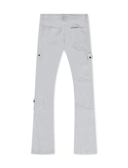 Jordan Craig Stacked Rodeo Polyester Cargo Pants - Grey